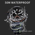 SMAEL Men Watch Bracelet Set Dual Time